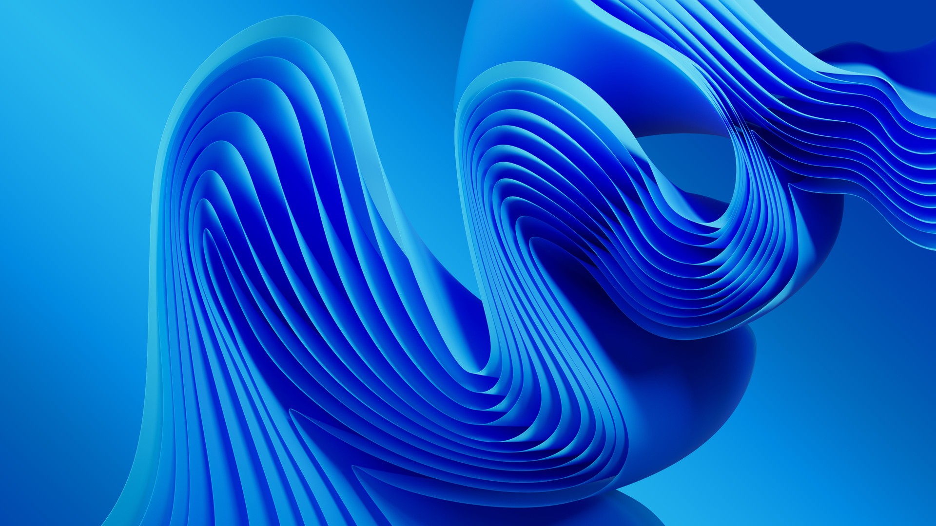 Background with wavy shapes in a soft blue color